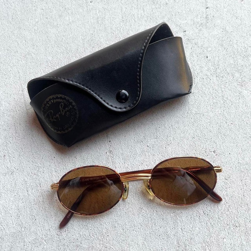 vintage 90s Ray Ban B&L Rituals W2543 amulet “gold cappuccino” sunglasses